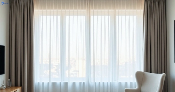 Freshly steam cleaned curtains in gumdale QLD